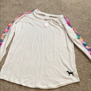 Long sleeve pink Victoria’s Secret shirt